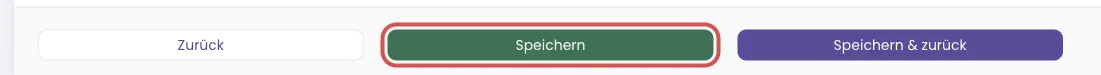 Knöpfe am Ende des Seitenformulars